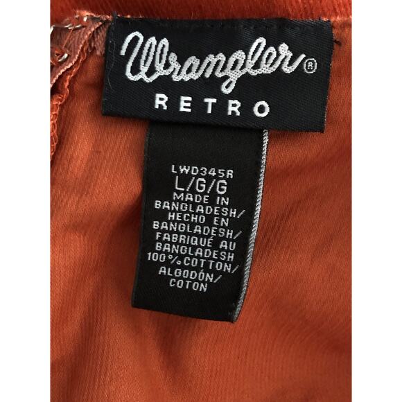 Wrangler Retro Women's Large Embroidered Corduroy Dress - Picture 5 of 6